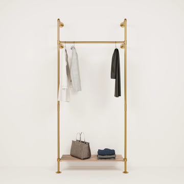 KIM 1 OAK – 1 bottenhylla | guld