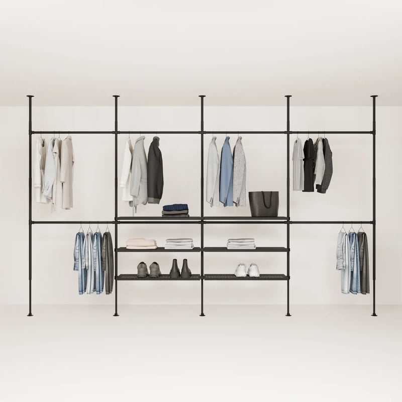 LOFT 4 METAL – 6 hyllplan i mitten