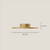 Placa 3/4 " – Oro