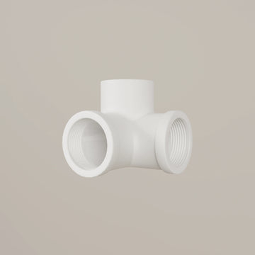 Connettore a 3 vie 90° – Bianco