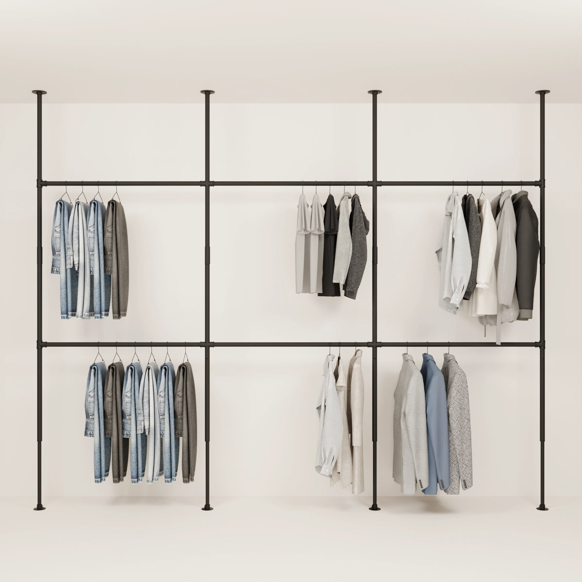 Ausziehbare Teleskopstange als Kleiderstange bestellen ✓ – pamo. design