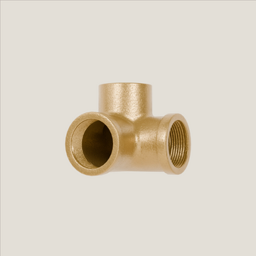 Connettore a 3 vie a 90° – Oro