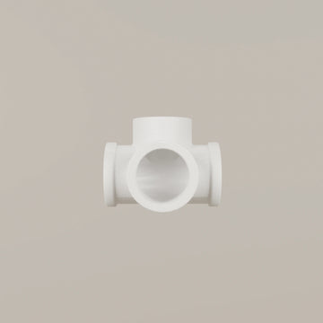 Connettore a 4 vie 90° – Bianco