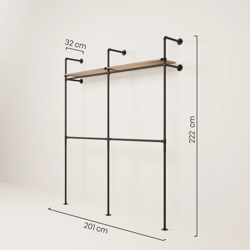 KIM DOUBLE 2 OAK – 2 Regalböden