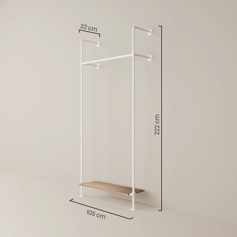 KIM 1 OAK – 1 étagère inférieure | blanc