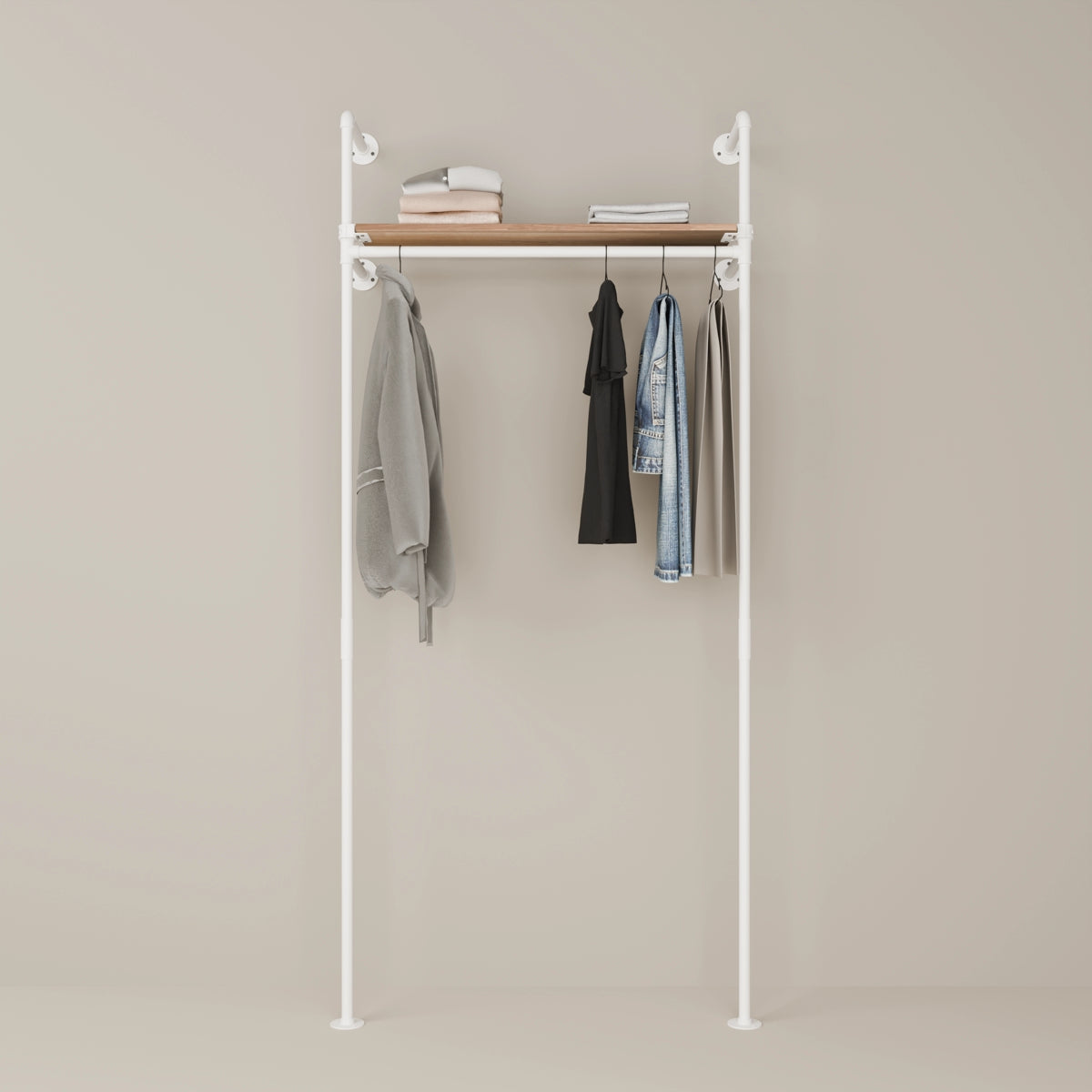 KIM 1 OAK – 1 øverste hylle | hvit