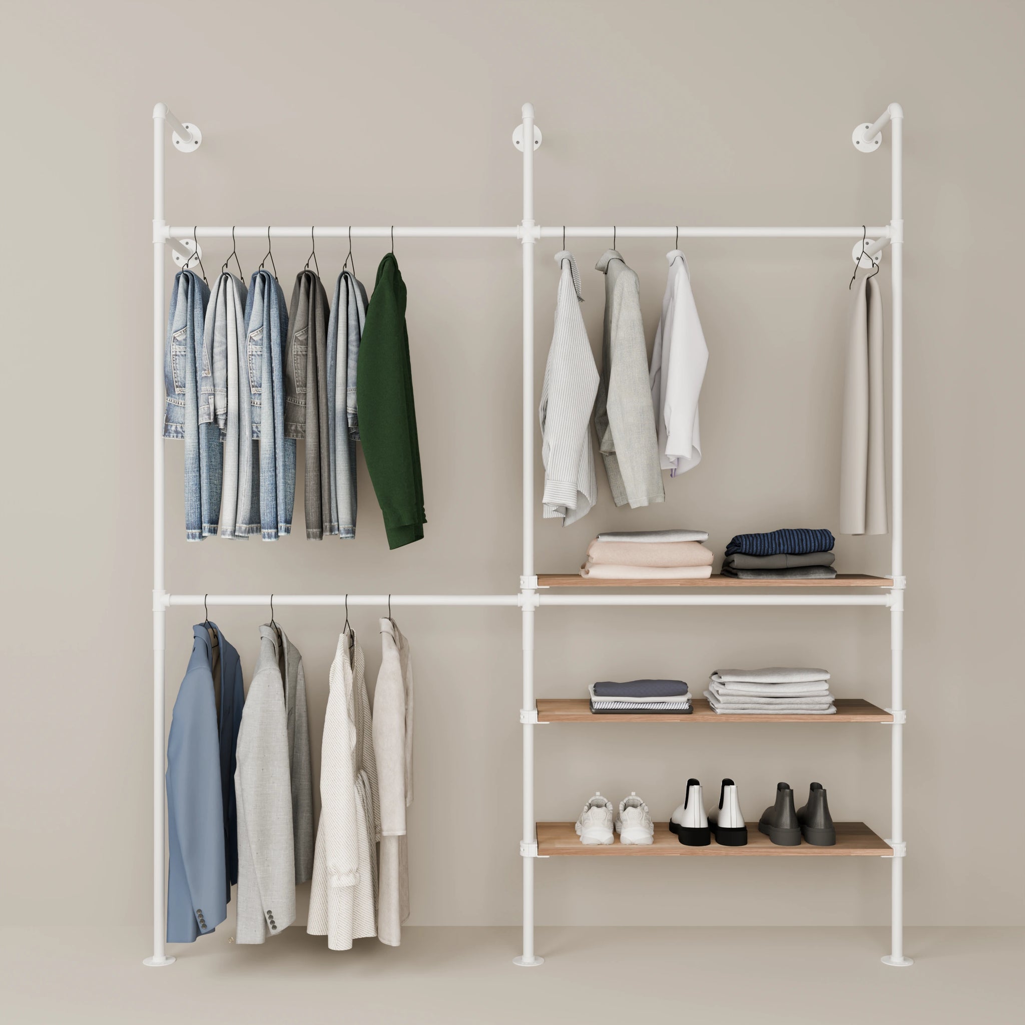 KIM DOUBLE 2 OAK – 3 Regalböden