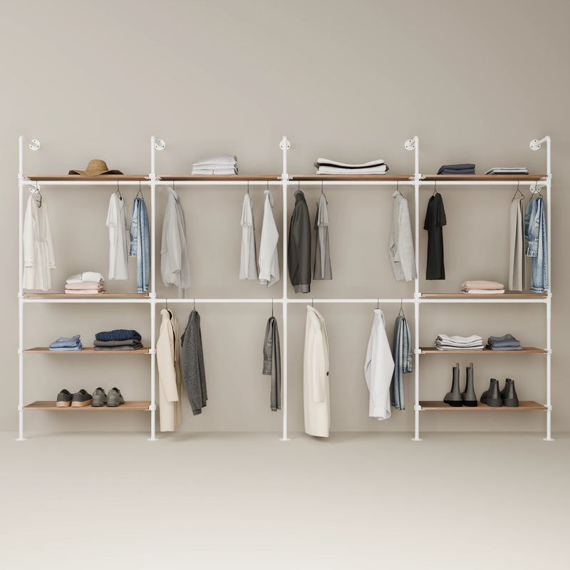 KIM DOUBLE 4 OAK – 10 ripiani superiori | bianco
