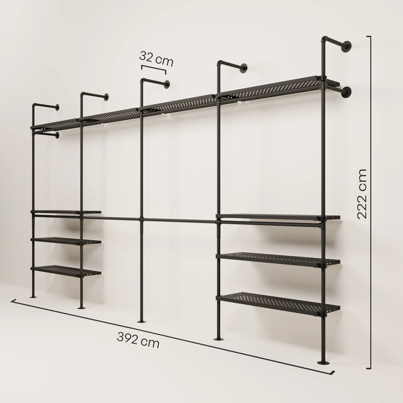KIM DOUBLE 4 METAL – 10 étagères en haut