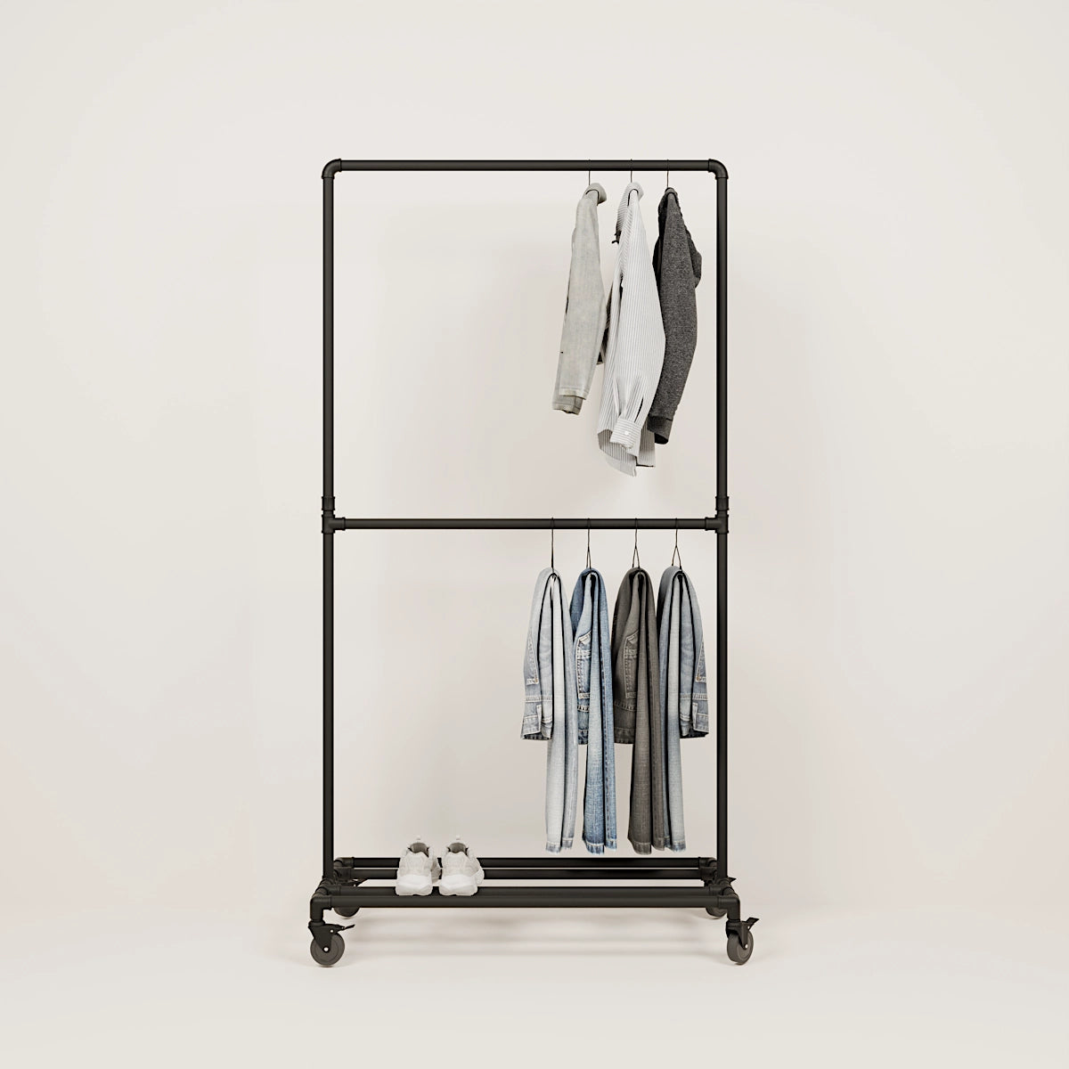 Stabiler Kleiderständer auf Rollen » Flexibel & Stylisch ✓ – pamo. design