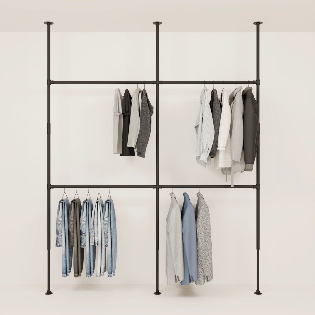 Teleskopregal im zeitlosen Wasserrohrlook bestellen 🛍 – pamo. design